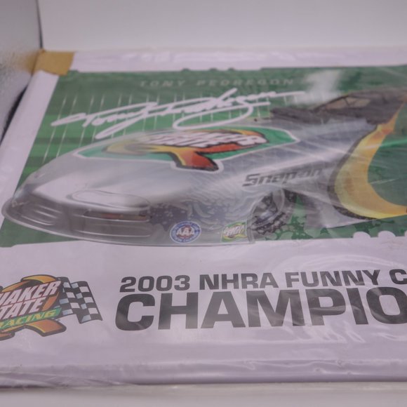 Two(2) Funny Car Champion Tin Picture Plaques (Tony Pedregon & Castrol Racing) - Picture 9 of 13